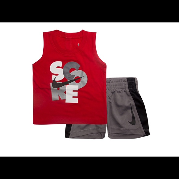 Boys Nike 2 piece outfit shirt shorts size small 6 NEW NWT